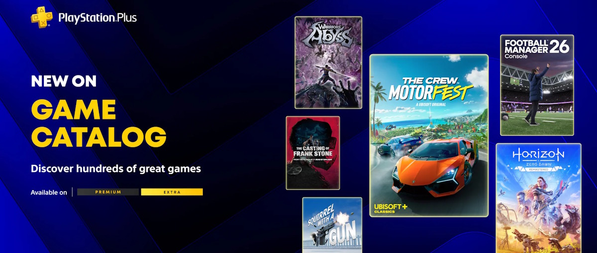 Horizon Zero Dawn Remastered, Football Manager 26 y The Crew Motorfest ponen rumbo al catálogo de PS Plus