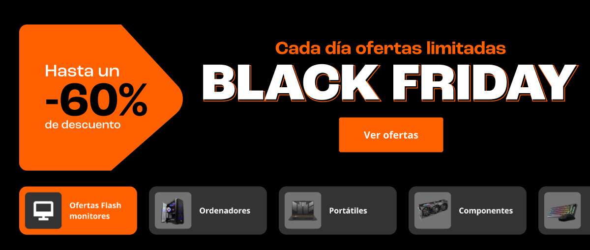 Promo: Continúa el Black Friday de PcComponentes con nuevas ofertas flash temáticas cada día