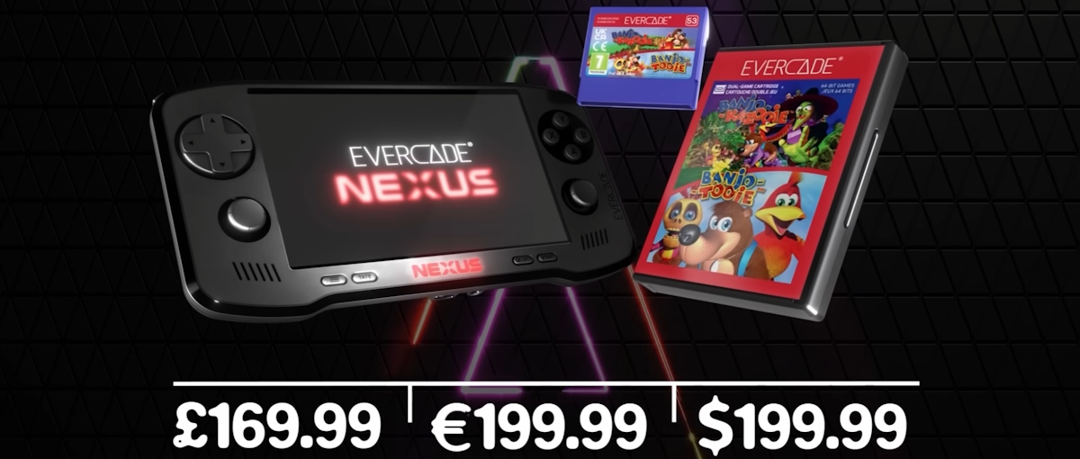 Evercade presenta una portátil con pantalla de 5,89 pulgadas y versiones mejoradas de Banjo-Kazooie y Banjo-Tooie