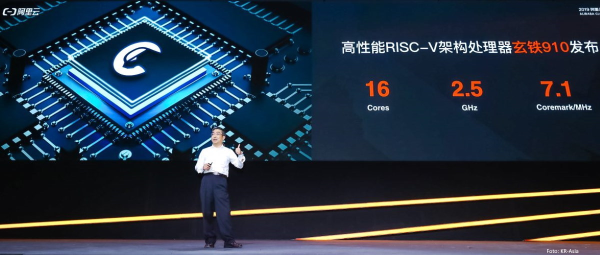 Alibaba desvela su primer chip de diseño interno, con 16 núcleos y basado en RISCV