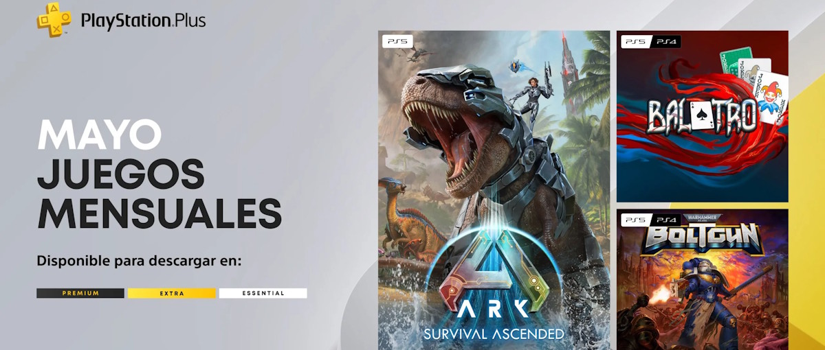 Balatro, Warhammer 40,000: Boltgun y Ark: Survival Ascended son los juegos mensuales de PS Plus de mayo