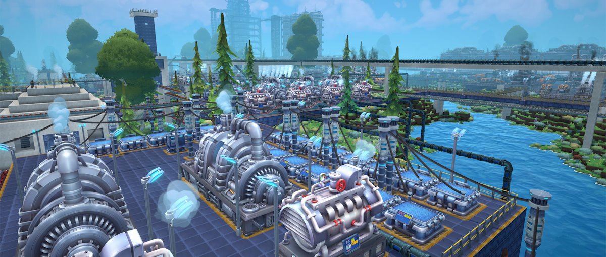 Foundry, un juego de construcción de fábricas en un mundo voxelado, llega al acceso anticipado