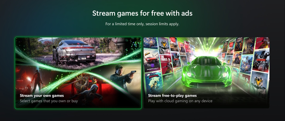 Xbox pone a prueba el juego en streaming gratuito con publicidad