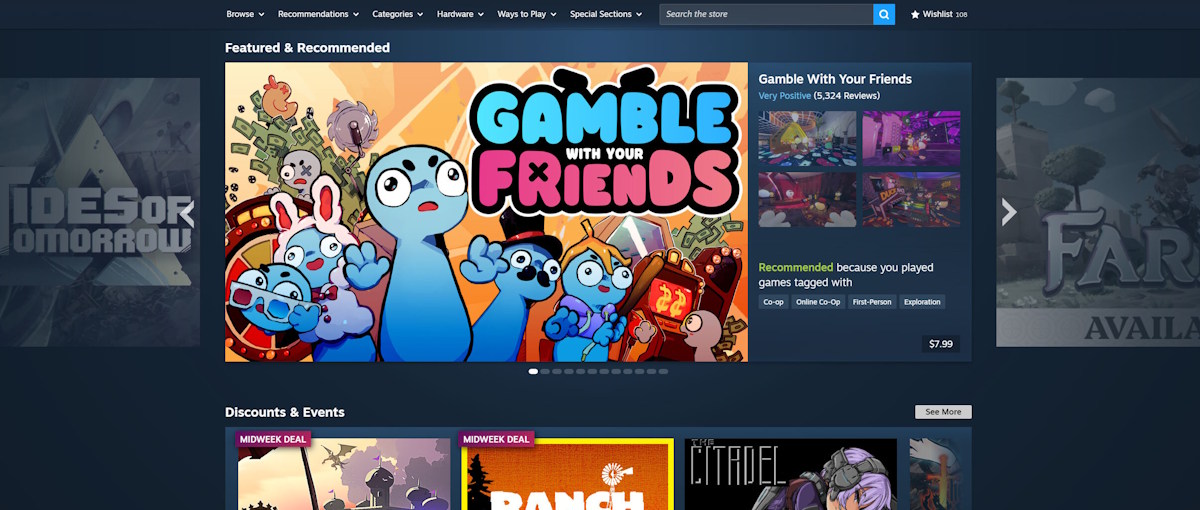 Steam renueva el diseño de la página principal