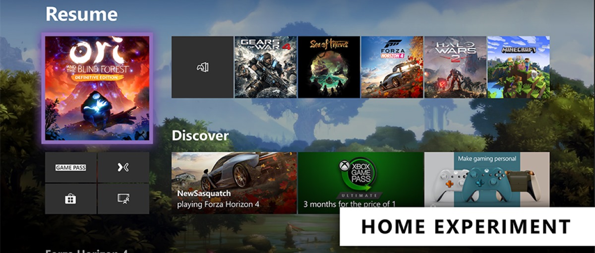 Xbox One muestra una renovada pantalla de inicio donde no