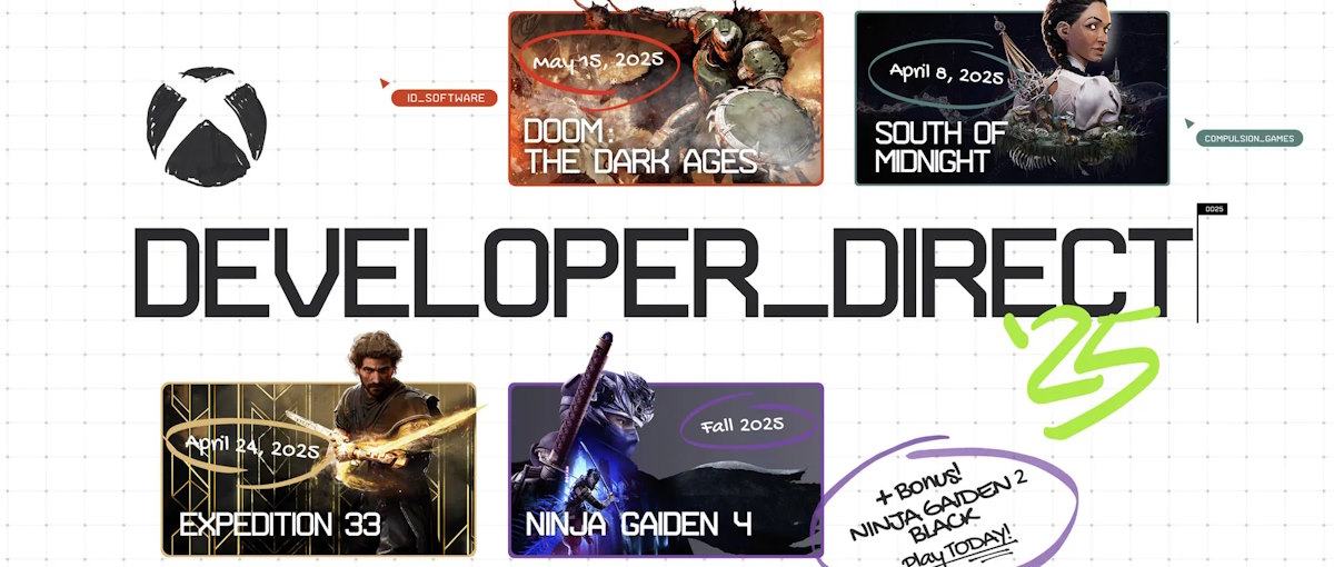 Resumen del Developer Direct 2025: Ninja Gaiden vuelve y Game Pass alegra la primera mitad del año