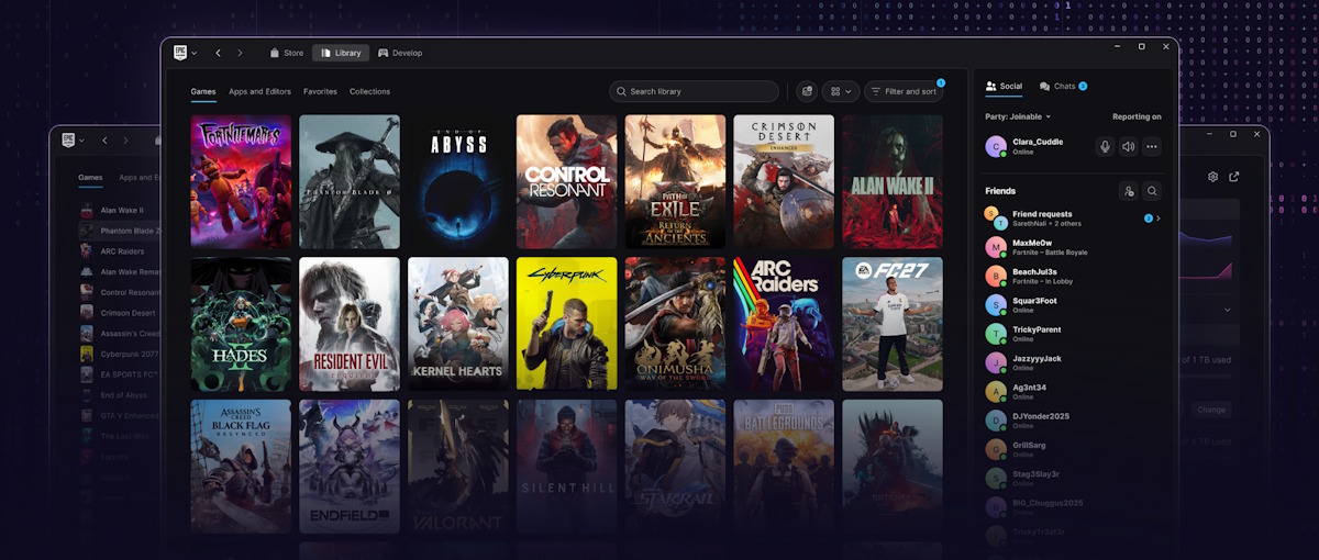 Epic Games presenta un nuevo cliente más rápido y anuncia la llegada de Fortnite a Linux