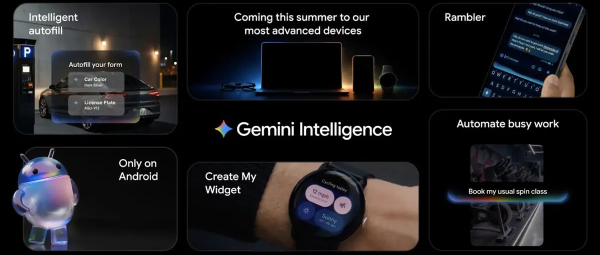 Google presenta Gemini Intelligence, una tecnología para llevar más funciones de IA a Android