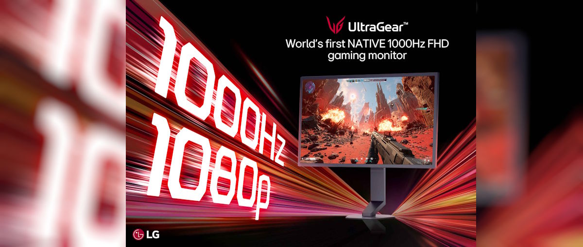 LG lanza el primer monitor Full HD para juegos de 1.000 Hz nativos