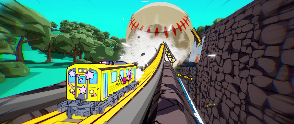 Disponible Denshattack!, un colorido juego de acción donde los trenes hacen trucos de skate