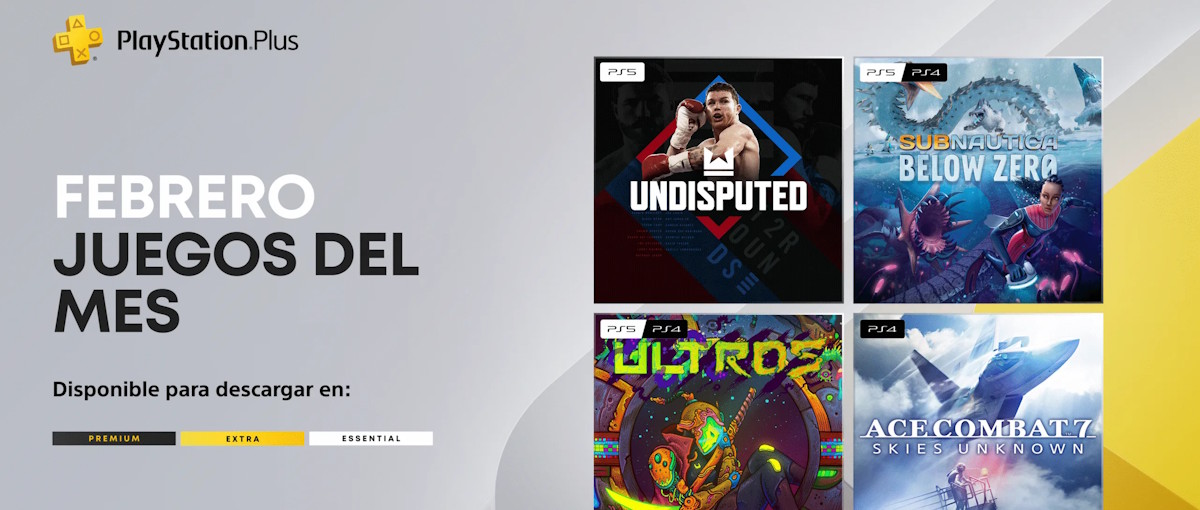 Undisputed, Ace Combat 7, Subnautica: Below Zero y Ultros son los juegos mensuales PS Plus de febrero