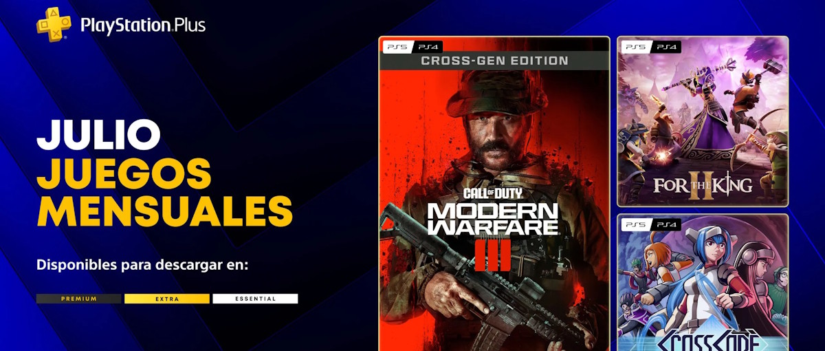 Modern Warfare III, For the King II y CrossCode son los juegos PS Plus de julio