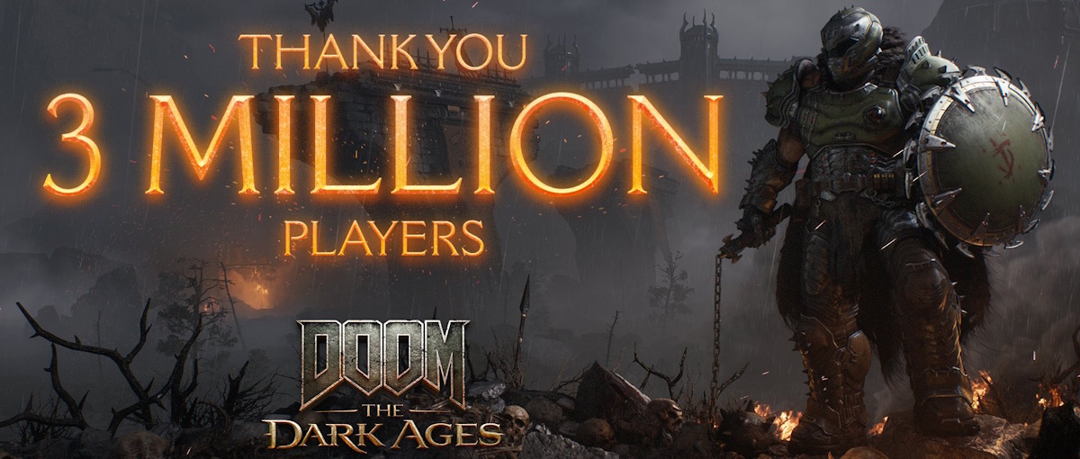 Doom: The Dark Age registra el mayor lanzamiento de id Software con 3 millones de jugadores