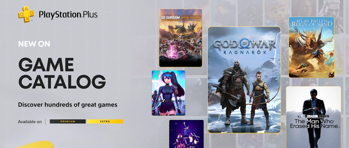 God of War Ragnarok y Like a Dragon Gaiden lideran las incorporaciones de enero al catálogo de PS Plus