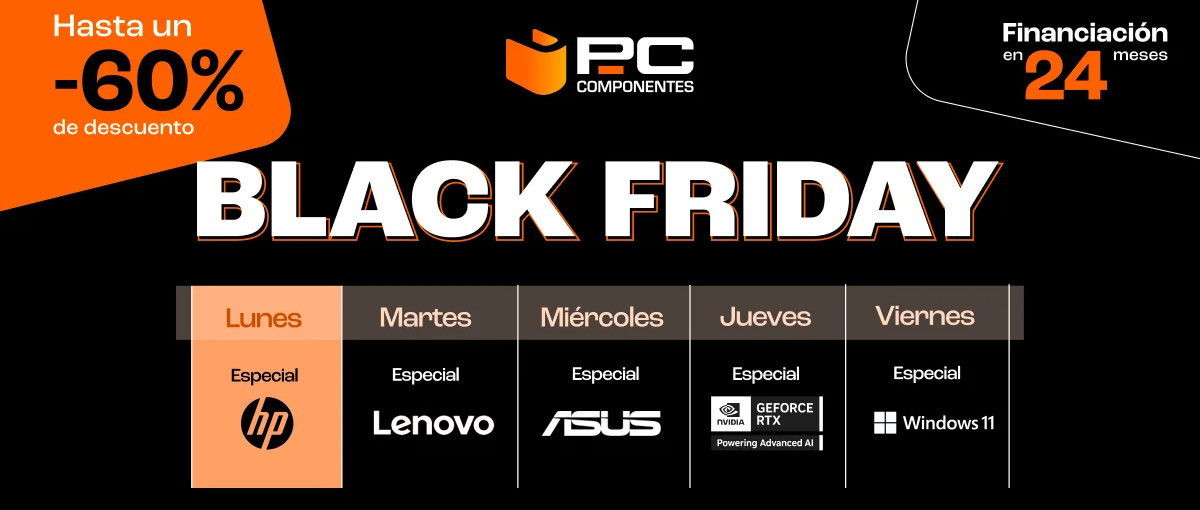 Promo: Arranca el Black Friday de PcComponentes con descuentos en grandes marcas