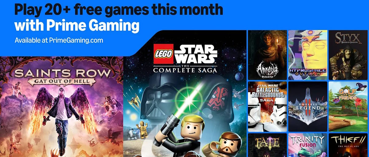 Star Wars The Complete Saga, Styx, Wolfenstein II y Amnesia entre los juegos que Prime Gaming ofrece en mayo