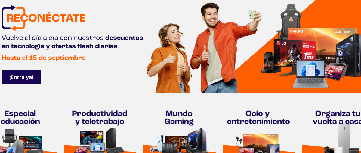 Promo: Hasta el 40 % de descuento y ofertas flash diarias con la vuelta al cole de PcComponentes