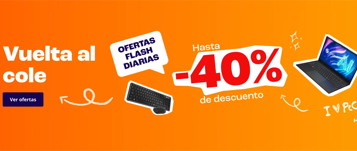 Promo: Los más vendidos en las ofertas de la vuelta al cole de PcComponentes