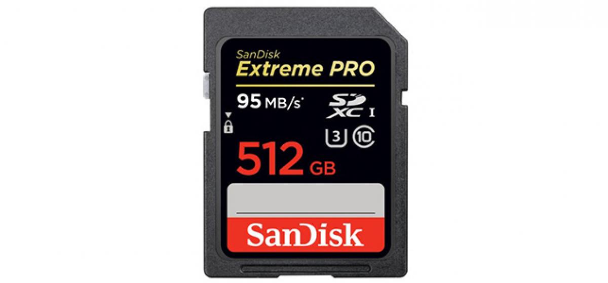 SanDisk presenta la primera tarjeta SDXC de 512 GB