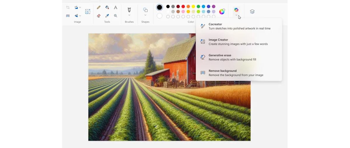 Windows Paint recibirá un botón de Copilot para acelerar la creación de imágenes